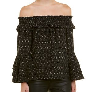 ❄️MISA Los Angeles Saskiya Off the Shoulder Top❄️